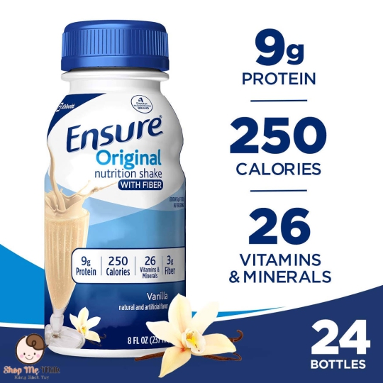 Sữa ensure nước nội địa Mỹ 237ml từ 18 tuổi và người già ( Thùng 30 chai)