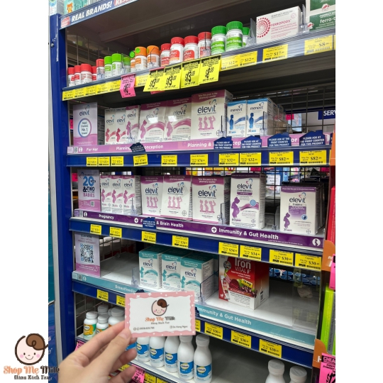 Vitamin tổng hợp Elevit cho bà bầu 100 viên của Úc hàng Air