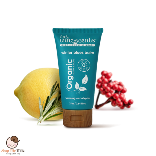 Dầu khuynh diệp ấm ngực Organic Little Innoscents Úc – 75ml (Từ sơ sinh)
