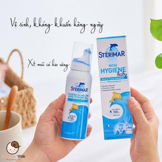 Xịt mũi cá heo Sterima Pháp 100ml ( 0-3 tuổi)