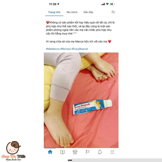 Dầu khuynh diệp Euky Bearub 50G Úc bé từ 3 tháng
