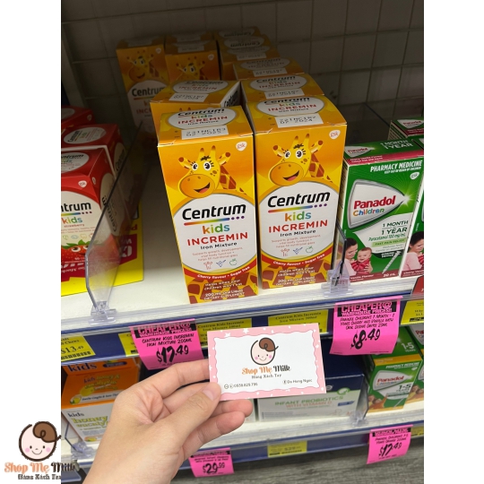 Centrum Kids Incremin - Siro Cho Trẻ Biếng Ăn 200ml Hàng Air