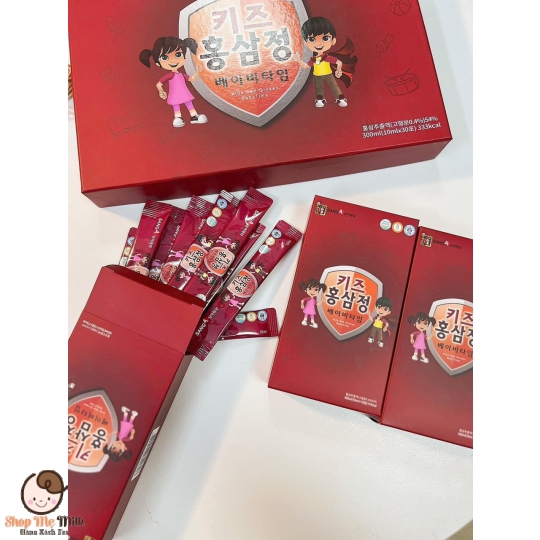 Nước Hồng Sâm Baby Sanga Hàn Quốc Hộp 30 gói ( 10ml) từ 18 tháng