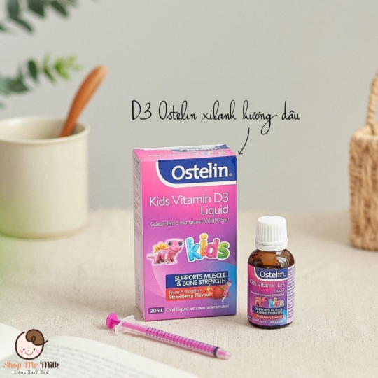 Vitamin D3 Liquid Ostelin 20ml Úc bé từ 6 tháng tuổi