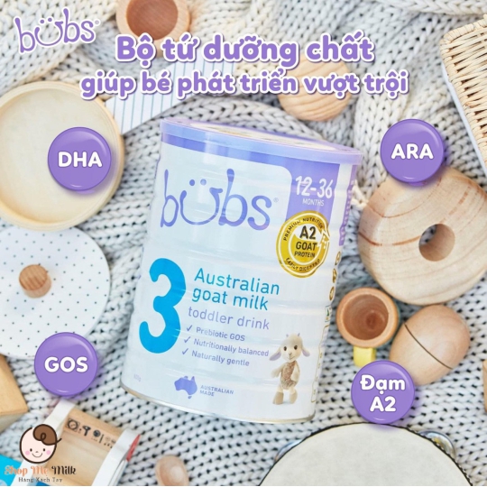Sữa Bubs dê úc số 3 ( 800g) cho bé từ 1 tuổi ( Hàng Air)3
