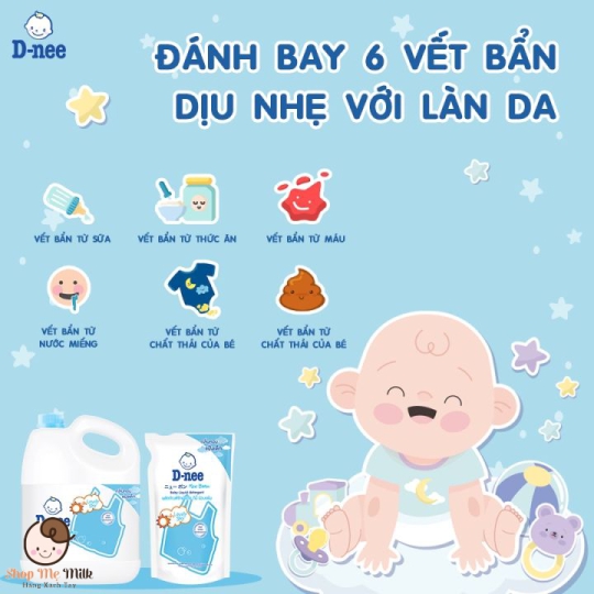 Nước giặt Dnee Thái Lan Bịch 600Ml ( cho bé từ 0 tháng)