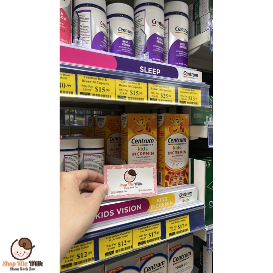 Centrum Kids Incremin - Siro Cho Trẻ Biếng Ăn 200ml Hàng Air