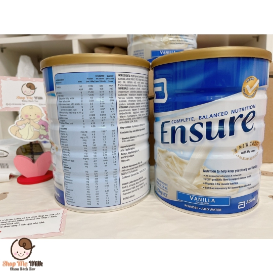 Sữa Ensure Vanilla Úc 850G (Nội địa Úc)