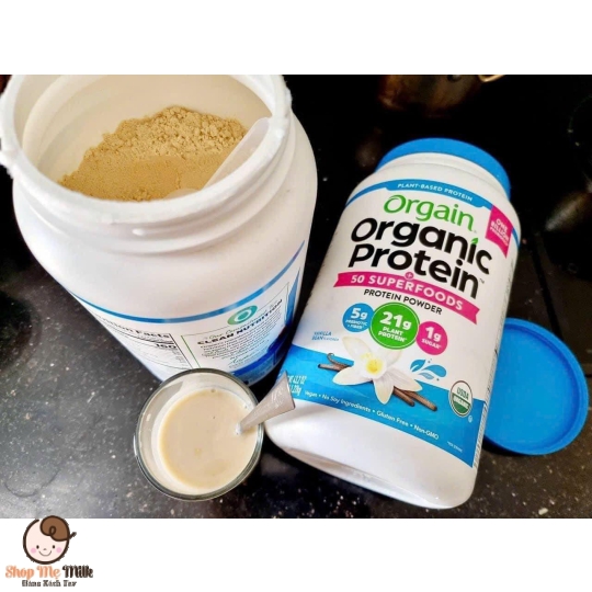 Bột Protein hữu cơ Orgain Organic Protein & Superfoods 1.22kg hương Vani của Mỹ