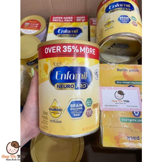Sữa Enfamil neuropro Mỹ lon thiếc 802G