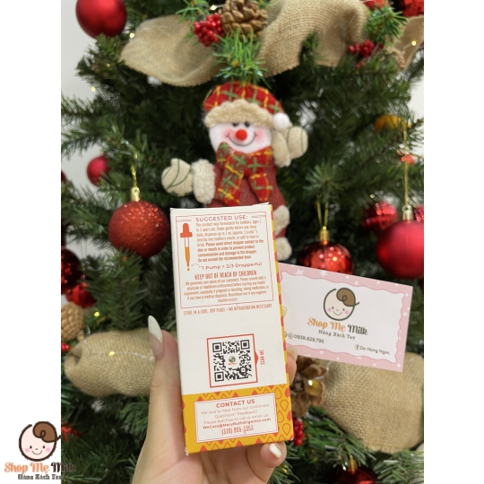 Vitamin D3 + K2 Mary Ruth's Organic Liquid Drops Mỹ 1-3 tuổi