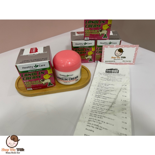 Kem Cừu Với Tinh Dầu Hoa Anh Thảo 100g - Healthy Care Lanolin Cream With Eveing Primrose Oil