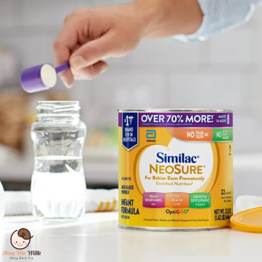Sữa Similac NeoSure cho trẻ 0-12 tháng trẻ nhẹ cân sinh non size lớn 646G ( Hàng Air)