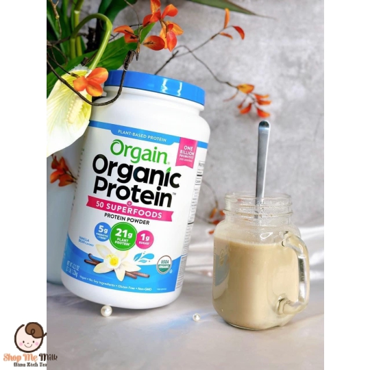 Bột Protein hữu cơ Orgain Organic Protein & Superfoods 1.22kg hương Vani của Mỹ