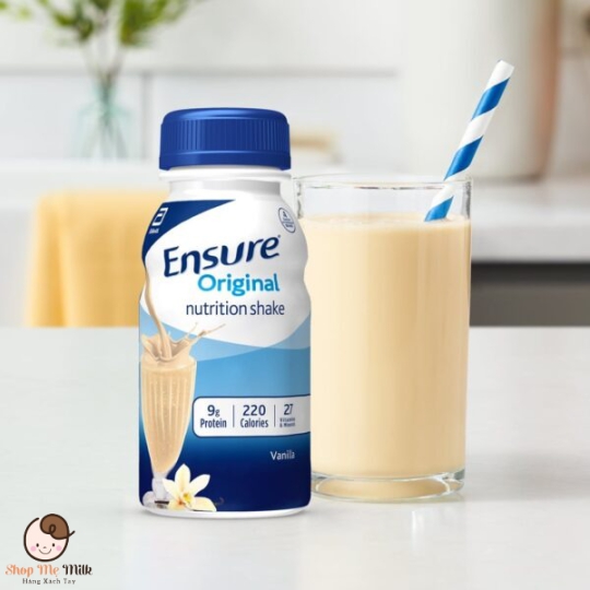 Sữa ensure nước nội địa Mỹ 237ml từ 18 tuổi và người già ( Thùng 30 chai)