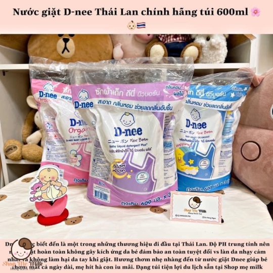 Nước giặt Dnee Thái Lan Bịch 600Ml ( cho bé từ 0 tháng)