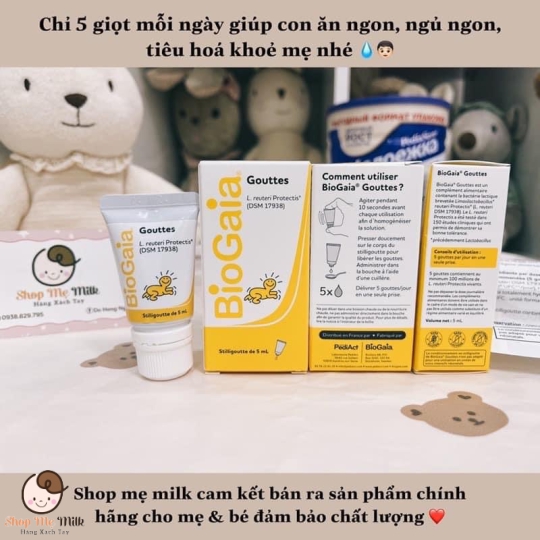 Men vi sinh BioGaia giọt nội địa Pháp 5ml từ sơ sinh