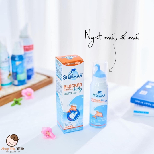 XỊT MUỐI BIỂN STÉRIMAR KHÁNG VIÊM CÁ HEO CAM - 100ML