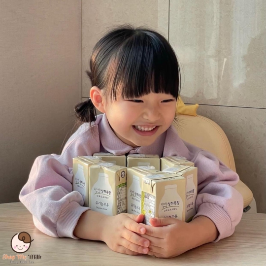Sữa Sangha Meail Organic - Sữa tươi hữu cơ Hàn Quốc vị nguyên chất Thùng 24 hộp 125ml