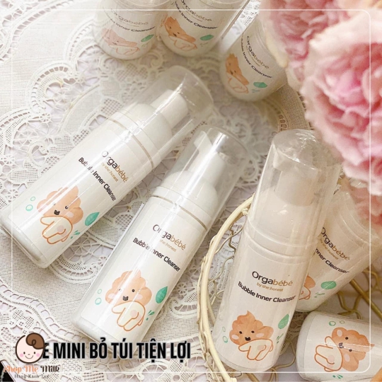 Bọt vệ sinh mông & vùng kín cho bé Orgabebe Size Mini 50ml Hàn Quốc