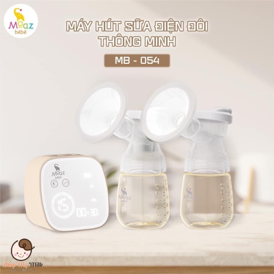 Máy Hút sữa điện đôi Moaz Bé.Bé 10 cấp độ MB -054 ( Bảo hành 1 năm)