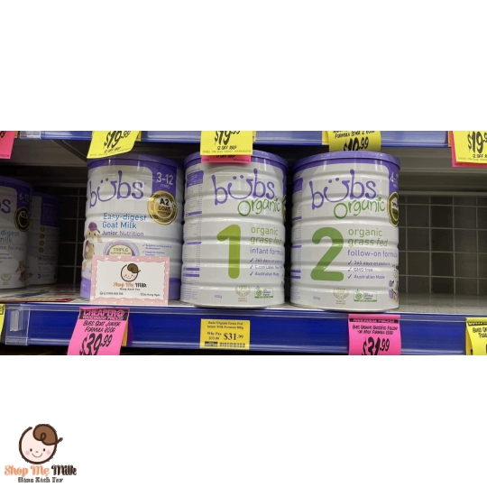 Sữa Bubs Organic Số 3 800G của Úc