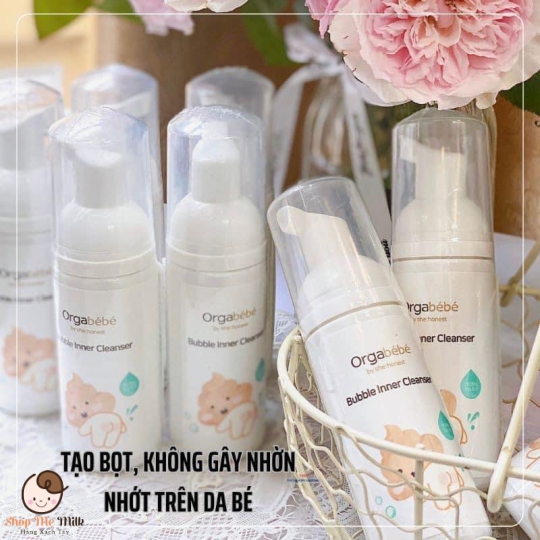 Bọt vệ sinh mông & vùng kín cho bé Orgabebe Size Mini 50ml Hàn Quốc