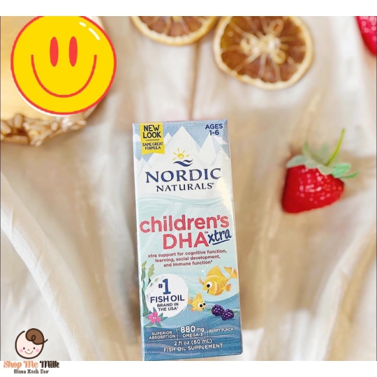 DHA EXTRA NORDIC MỸ 880Mg ( Liều cao cho bé từ 1-6 tuổi) 60ml