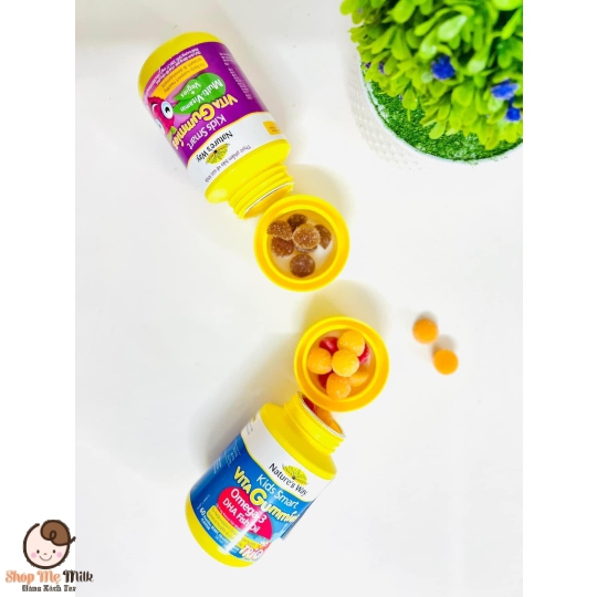 Kẹo Gummies Multi Vitamin , Rau củ cho bé Nature's Way (60 viên)