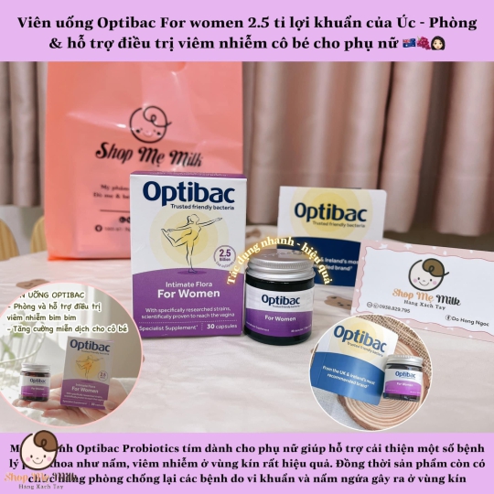 Viên uống Optibac Probiotics - Hỗ trợ phụ khoa cho nữ giới mẫu mới