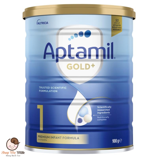 Sữa Aptamil Gold+ 900G Úc số 1 cho trẻ từ 0 tháng tới 6 tháng Hàng Air