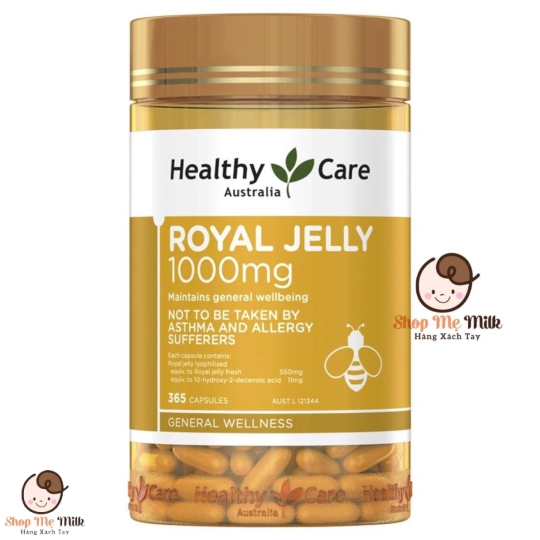 Sữa ong chúa Healthy Care Royal Jelly 1000mg 365 viên
