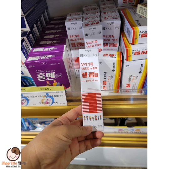Siro Tẩy Giun Zelcom Hàn Quốc cho bé từ 2 tuổi ( Hộp 2 gói 15ml)