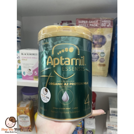 Sữa Aptamil Essensis Organic Úc số 4 900g (Cho bé từ 3 tuổi trở lên) Hàng Air