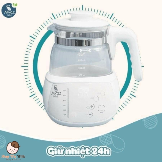 Bình đun nước pha sữa thông minh Moaz Bebe MB-002 ( Giữ nhiệt auto 40 độ C)