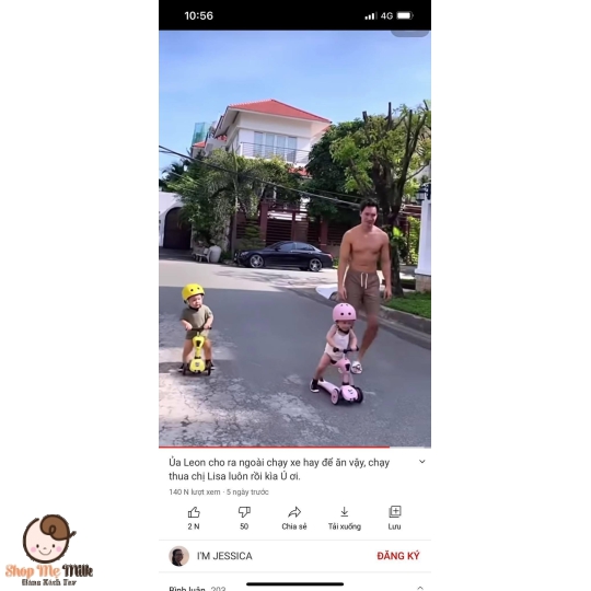 Xe trượt Scooter and Ride 2in1 chòi chân & trượt của Áo chính hãng nhập khẩu( có thẻ bảo hành )