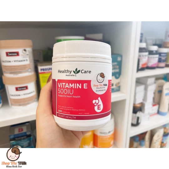 Vitamin E 500IU Healthy Care Úc Hộp 200 Viên