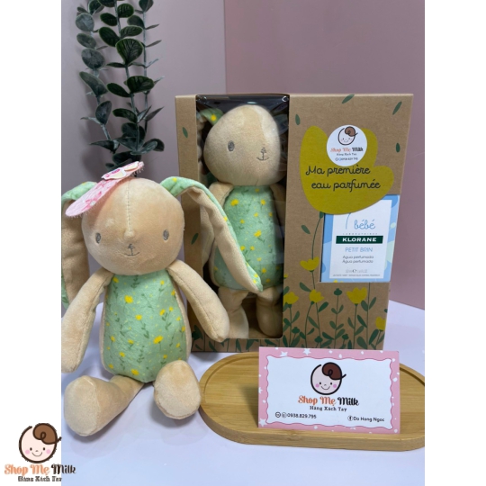 Nước hoa Pháp Klorane Bebe 50ml (Tặng kèm thỏ bông) Bé từ sơ sinh
