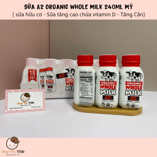SỮA TƯƠI A2 PROTEIN ORGANIC WHOLEMILK