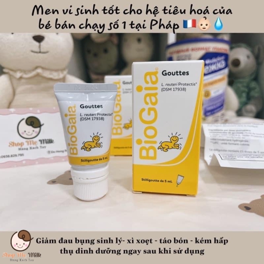 Men vi sinh BioGaia giọt nội địa Pháp 5ml từ sơ sinh