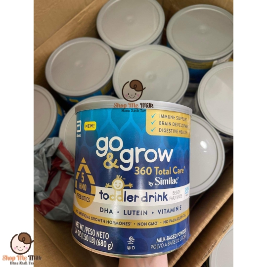 Sữa bột Similac Go & Grow NON-GMO Milk-Based Toddler Drink Powder With HMO 680g Mỹ cho bé từ 1+ ( Phát triển toàn diện - tăng đề kháng)