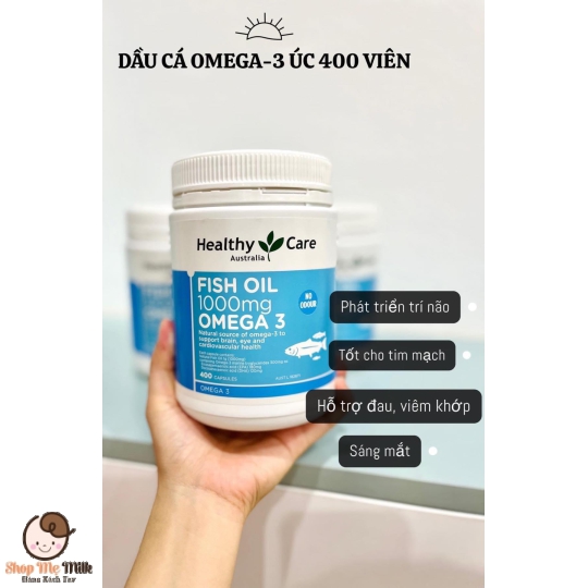 Viên Omega 3 Healthy Care Hàm Lượng 1000mg của Úc