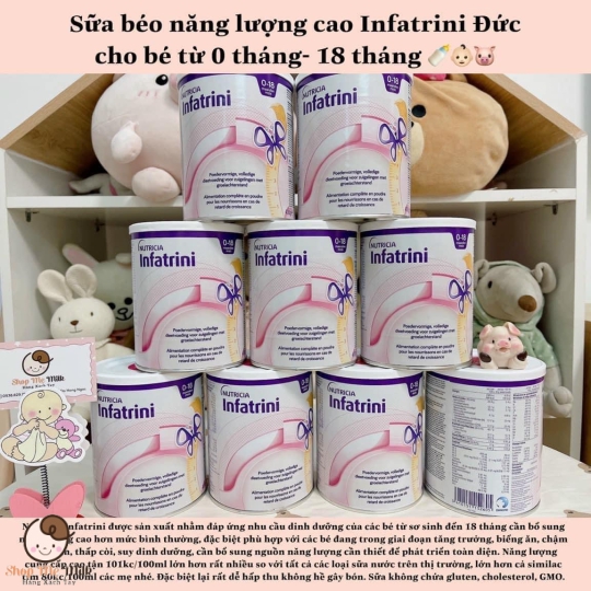 Sữa béo Infatrini Đức Lon 400G ( 0-18 tháng)
