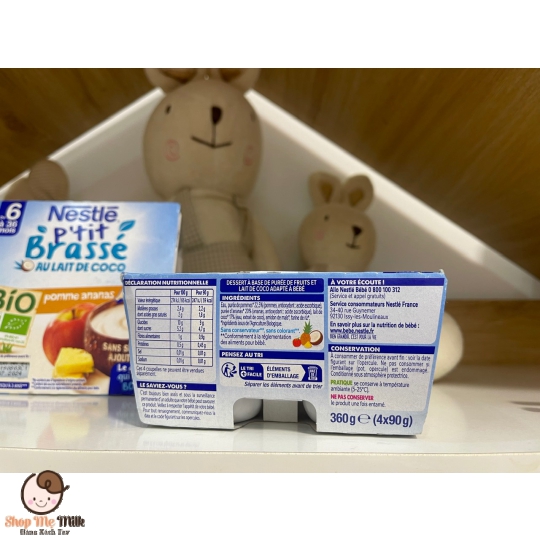 SỮA CHUA THUẦN CHAY NESTLE BIO - VỊ TÁO DỨA (60G) - 6 MONTH+