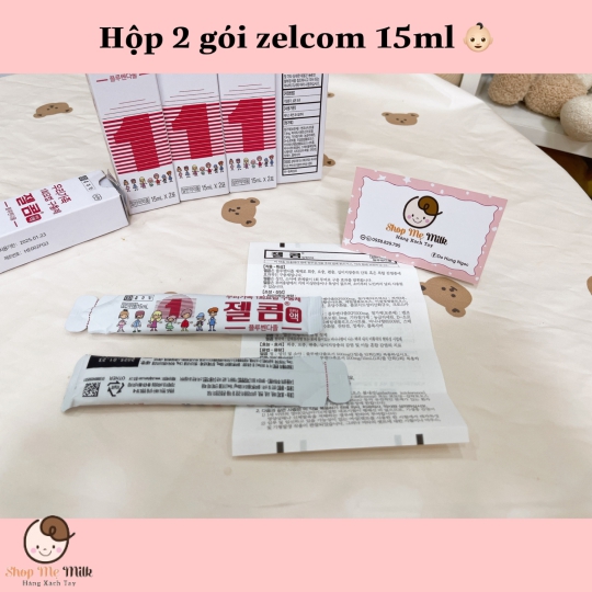 Siro Tẩy Giun Zelcom Hàn Quốc cho bé từ 2 tuổi ( Hộp 2 gói 15ml)