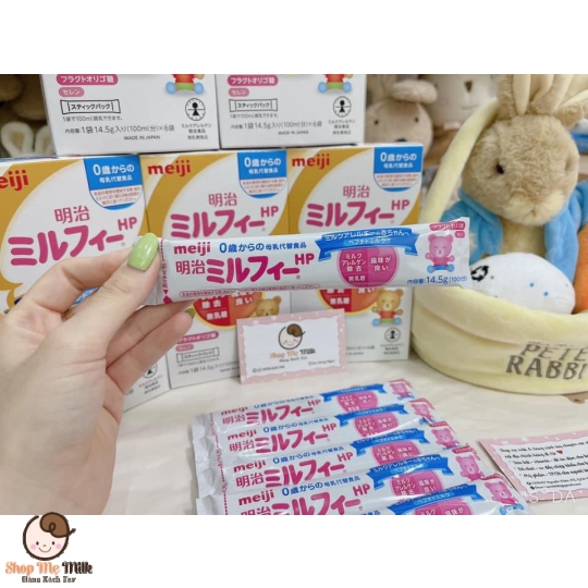Sữa meiji HP Nhật hộp 6 gói ( Bé dị ứng đạm bò từ 0-12 tháng)