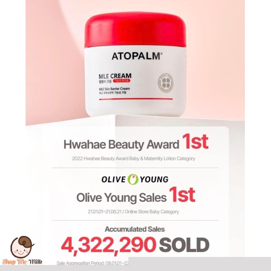 Kem dưỡng Atopalm Mlee Cream Hàn 160mg cho bé sơ sinh ( đặc trị dưỡng da viêm cơ địa)