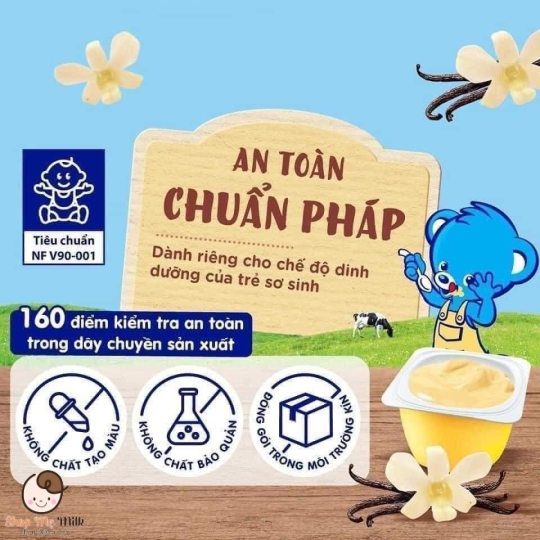 Váng sữa nestle Pháp lốc 6 hũ 60g