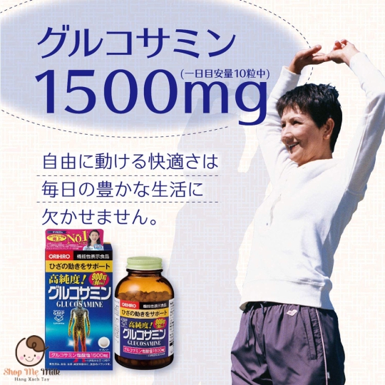 Glucosamine Orihiro 1500mg (900 viên) Nhật Bản ( Hàng Air)