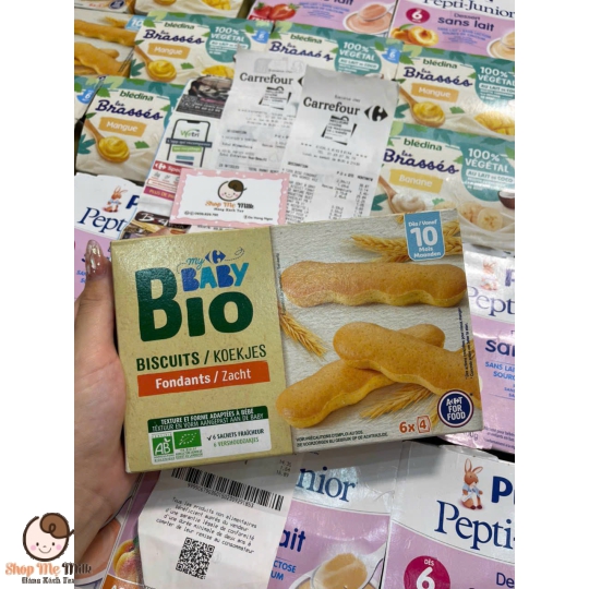 Bánh bicqui Bio Baby cho bé từ 10 tháng của Pháp